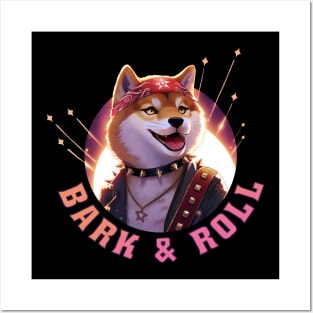 Rockstar Shiba: Bark & Roll Posters and Art